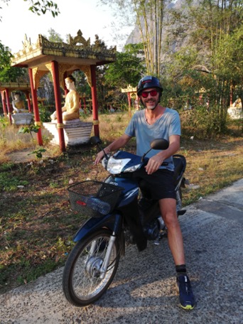 we rent a motorbike to explore the surroundings