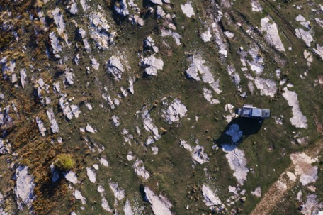 Übernachtungsplatz aus der Vogelperspektive