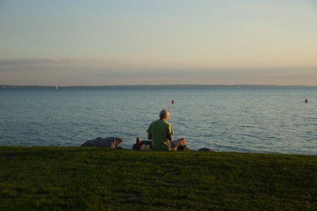 ... machen einen Zwischenstopp am Plattensee ...