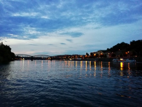 view of Prague from the campground