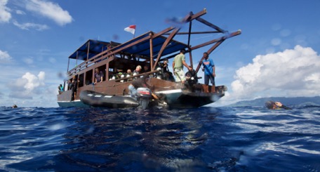 almost every day we go out with the dive-boat