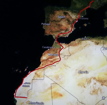 unsere gefahrene Route unsere gefahrene Route
