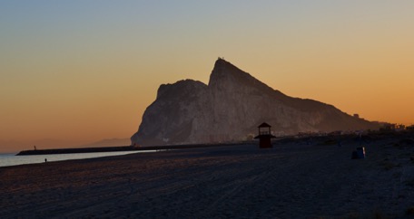 schon bald stehen wir am Felsen von Gibraltar ...