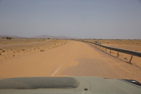 erste Anzeichen der Sahara