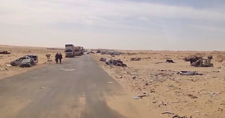 3 km Niemandsland  zwischen Marokko und Mauretanien ...