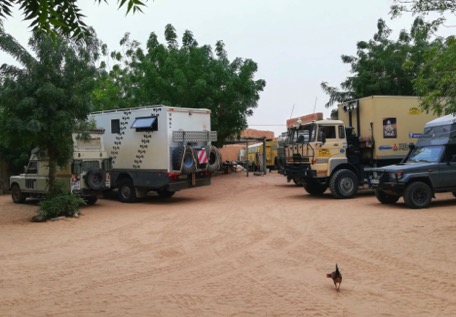 zurück in Atar auf dem Campingplatz "Bab Sahara" ...