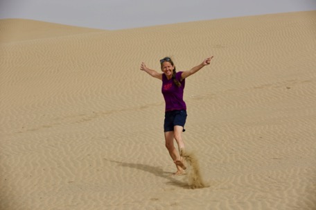 at Plage Blanche the first "real" dunes