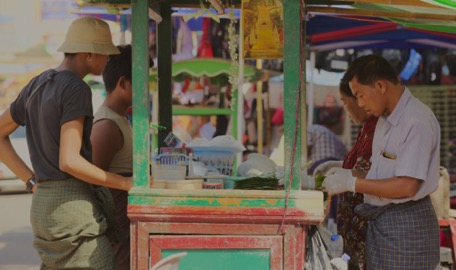 Betelnut chewing is very common in Myanmar ...