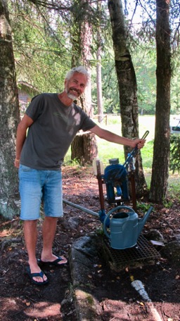 Wasser gibt's vom Brunnen ...