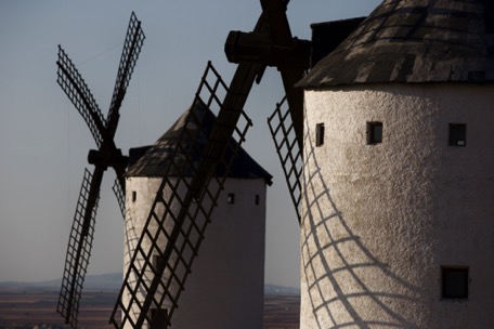 For Don Quijote's windmills we let the sea behind us
