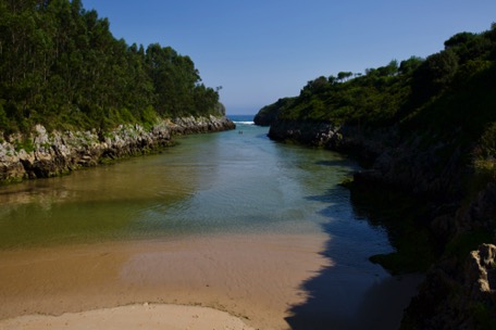 the same bay with high tide - sweet and salty water mix