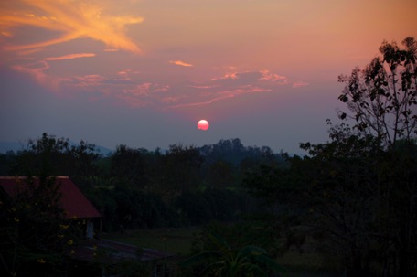 every evening we enjoy the sunset from the terrace